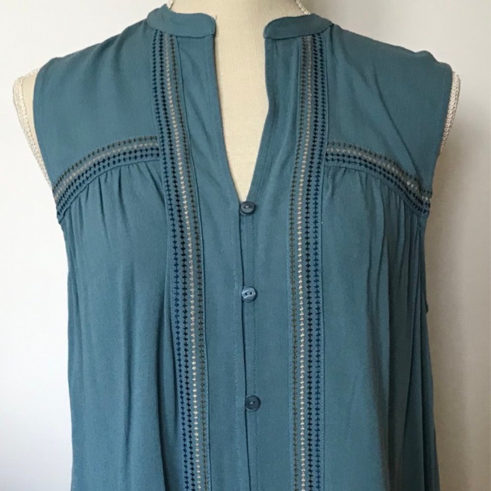 Lucky Brand Lucky Embroidered Tank Top PROVINCIAL